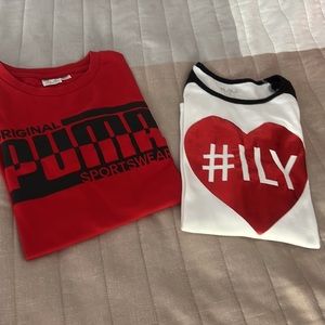 Bundles 2-kids shirts 1- original Palmer sportswear 2-long sleeve (PLACE)